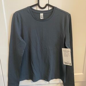 Lululemon love organic cotton crewneck Long Sleeve slate blue